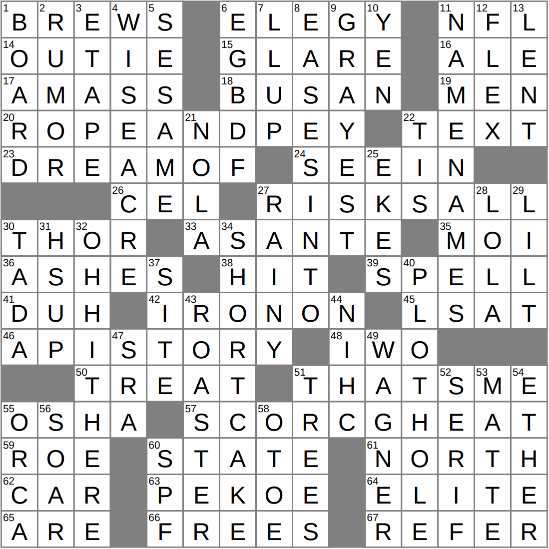 LAXCrossword Answers To The Los Angeles Times Crossword LAXCrossword Answers To The Los Angeles Times Crossword