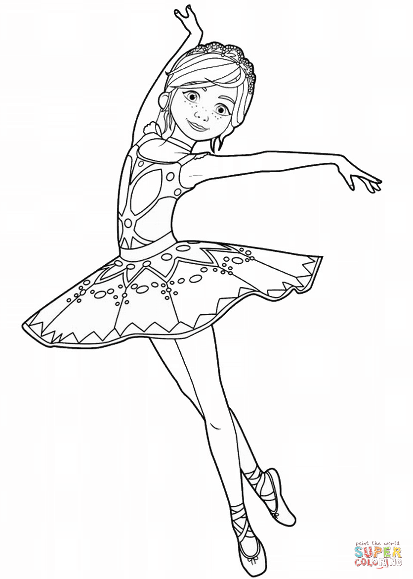 Leap Ballerina 10 Free Printable Coloring Pages