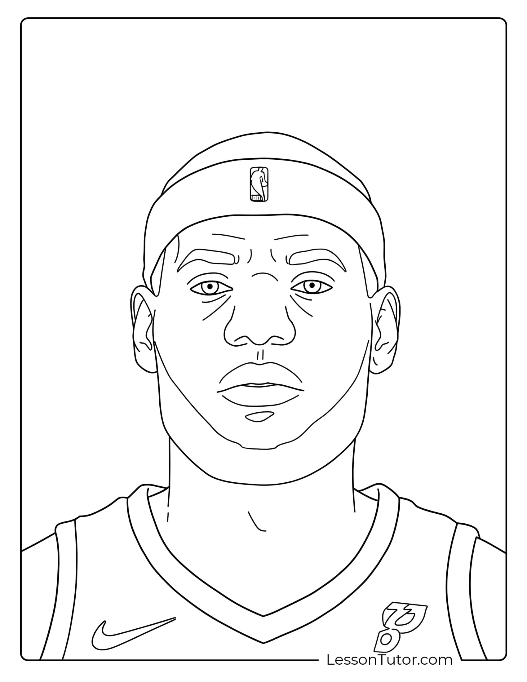lebron james coloring page lebron james coloring page