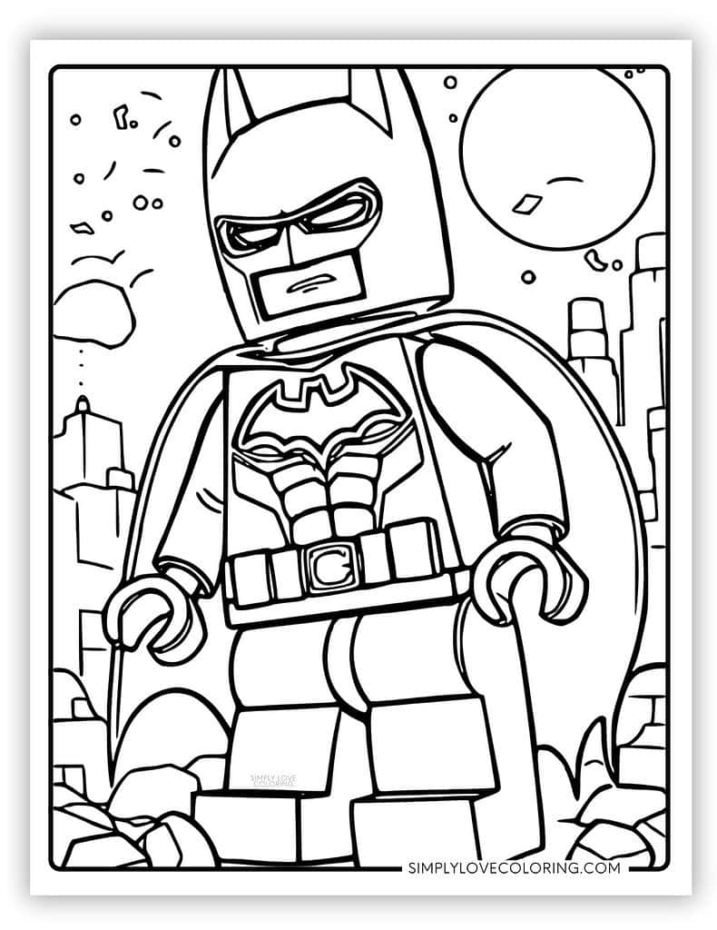 lego coloring page