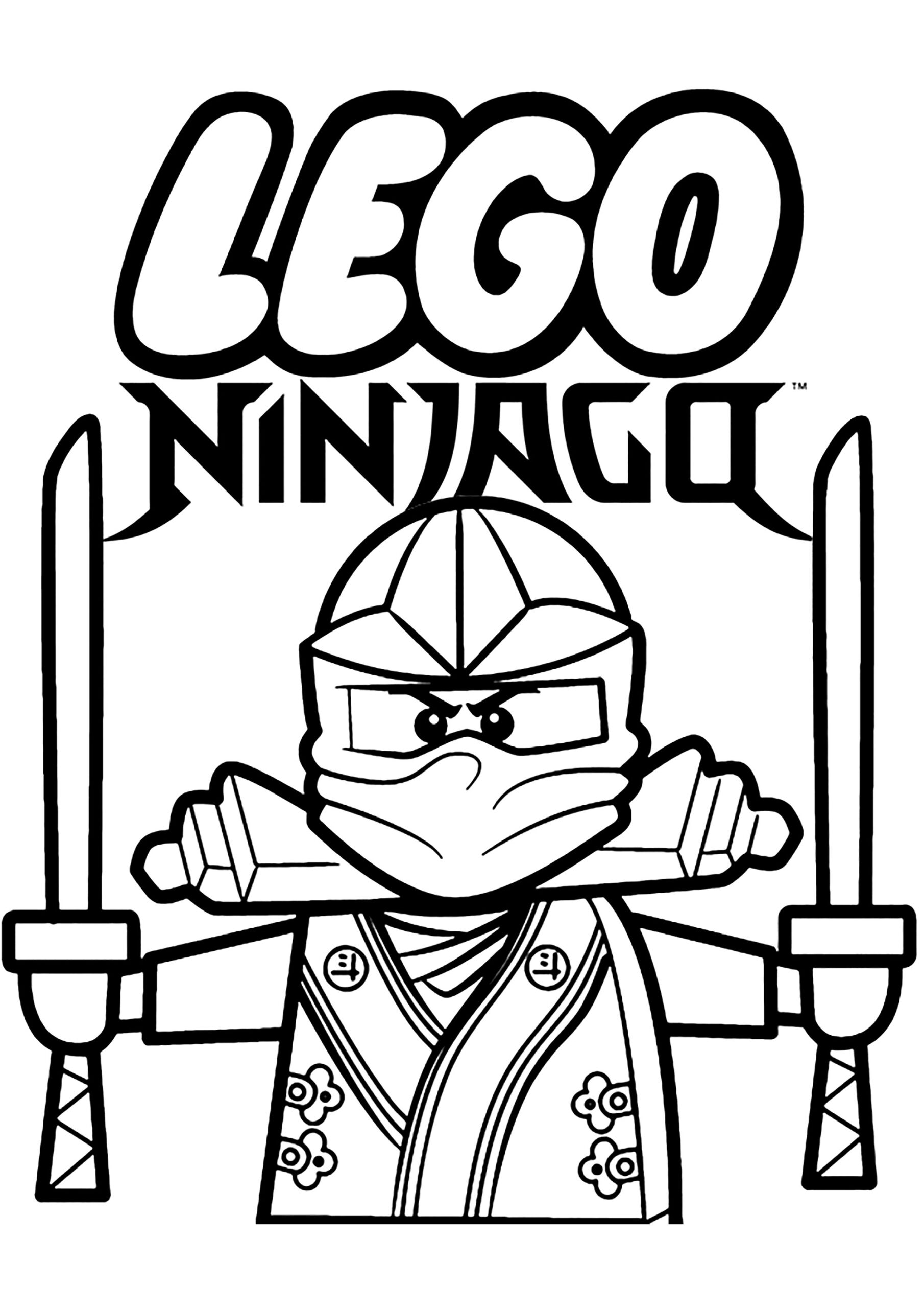 Lego Ninjago Character With Two Katanas Ninjago Coloring Pages Lego Ninjago Character With Two Katanas Ninjago Coloring Pages