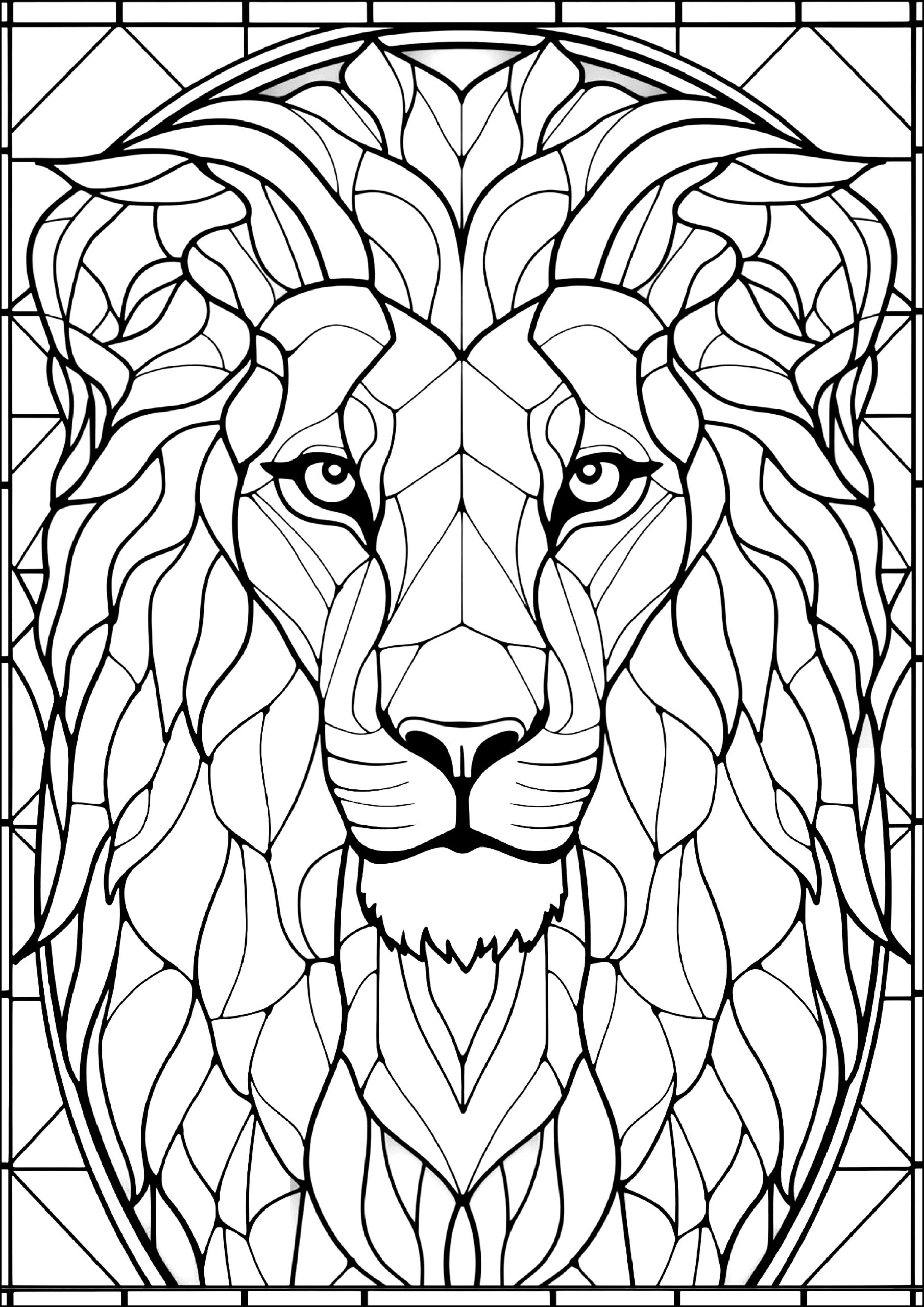 coloring pages of lions