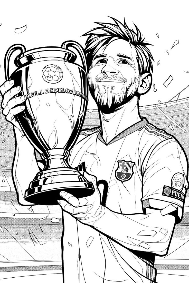 messi coloring pages