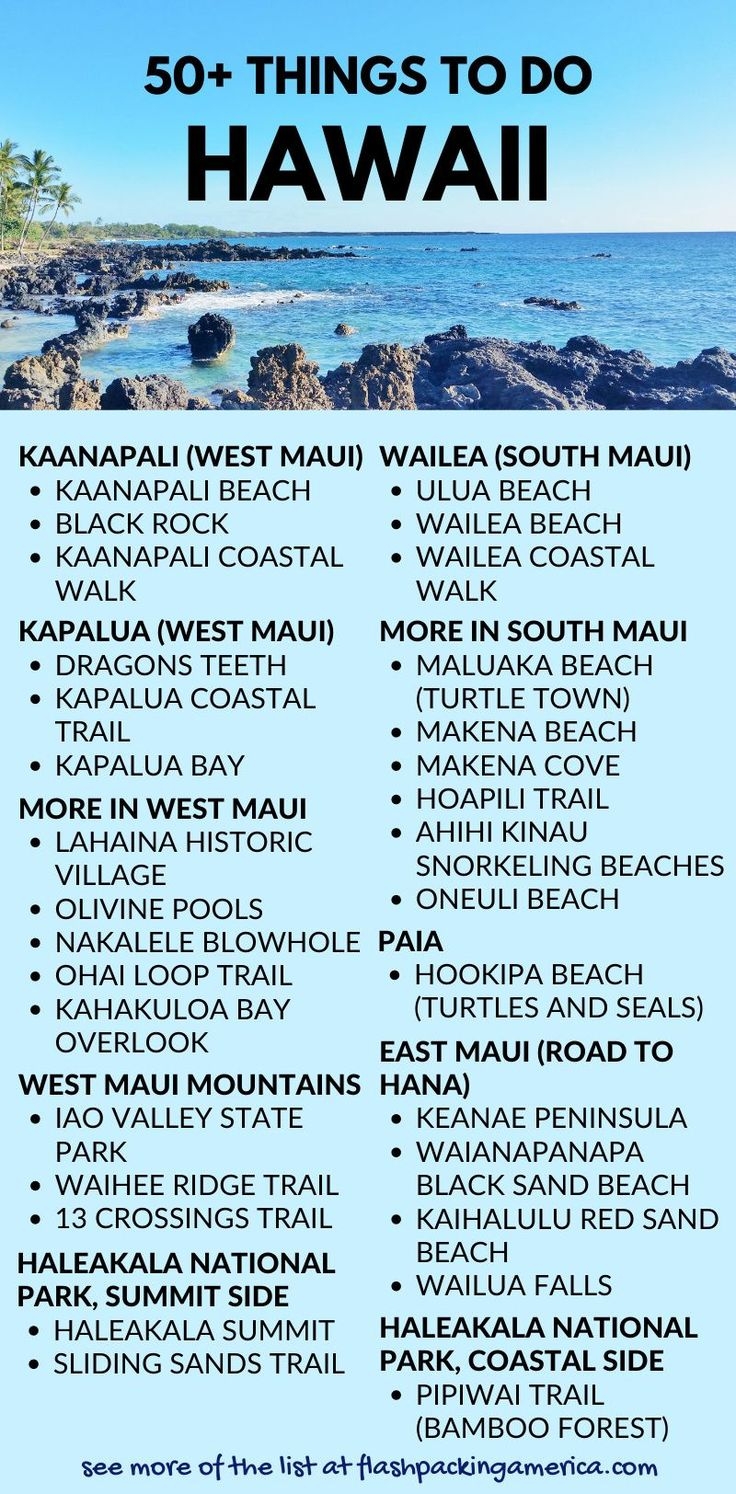 List Of Things To Do In Hawaii On The Island Of Maui US Outdoor Vacation Ideas List Of Things To Do In Hawaii On The Island Of Maui US Outdoor Vacation Ideas