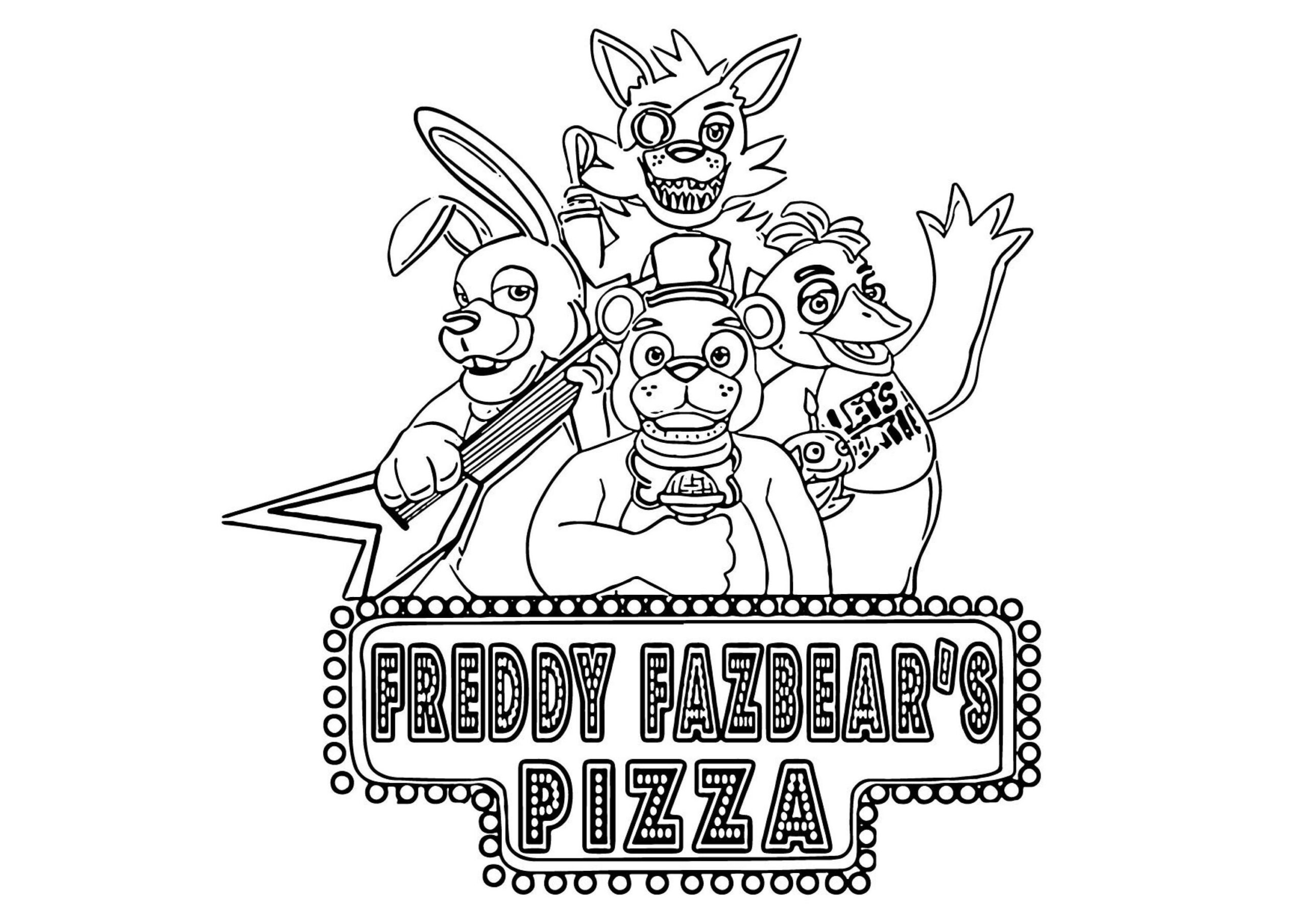 fnaf coloring page