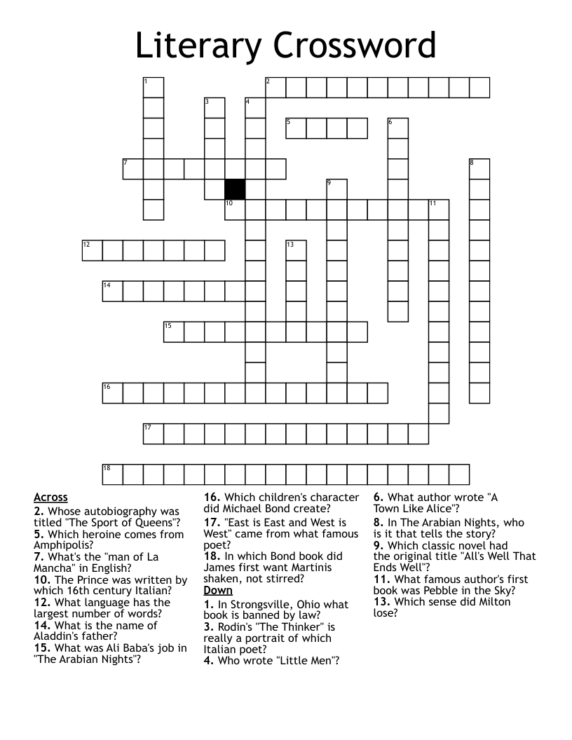 Literary Ridicule Crossword Clue