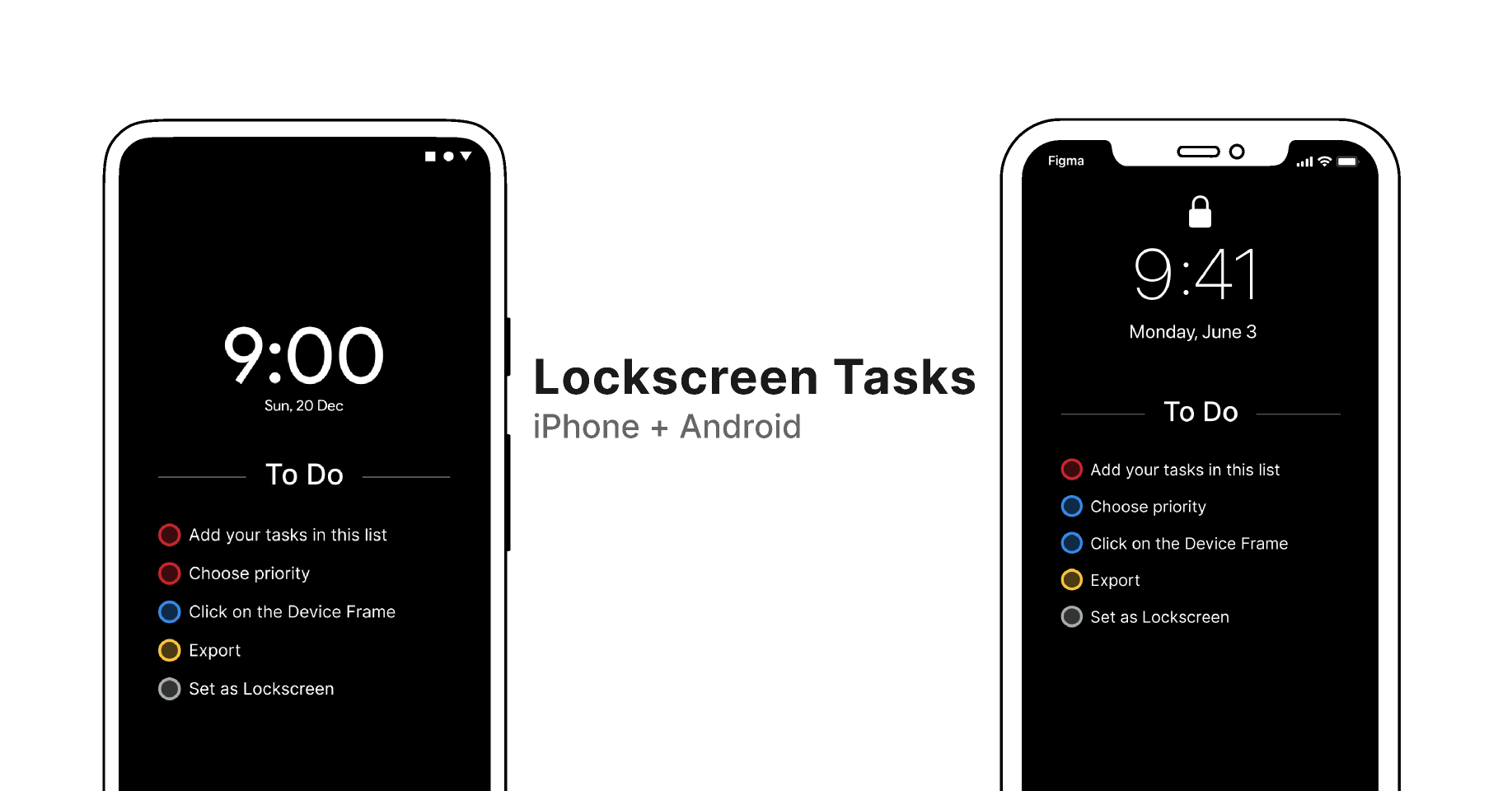 Lockscreen Tasks Figma