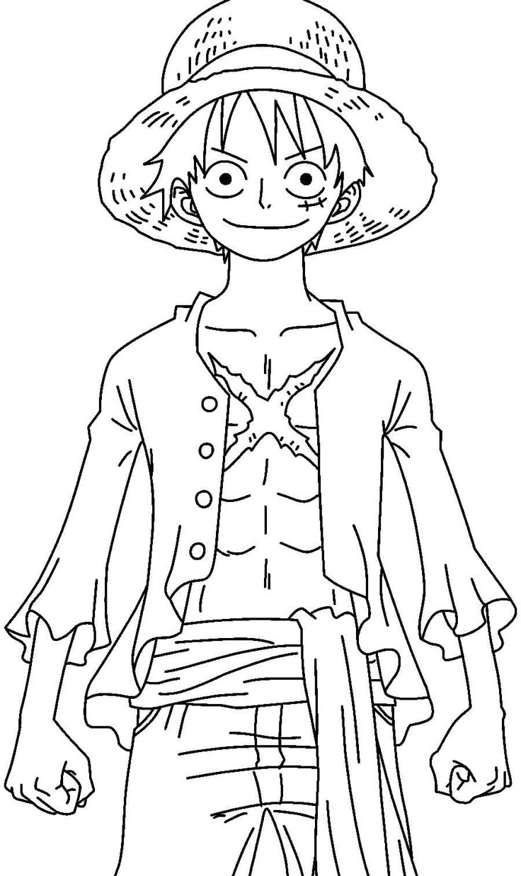 coloring pages one piece