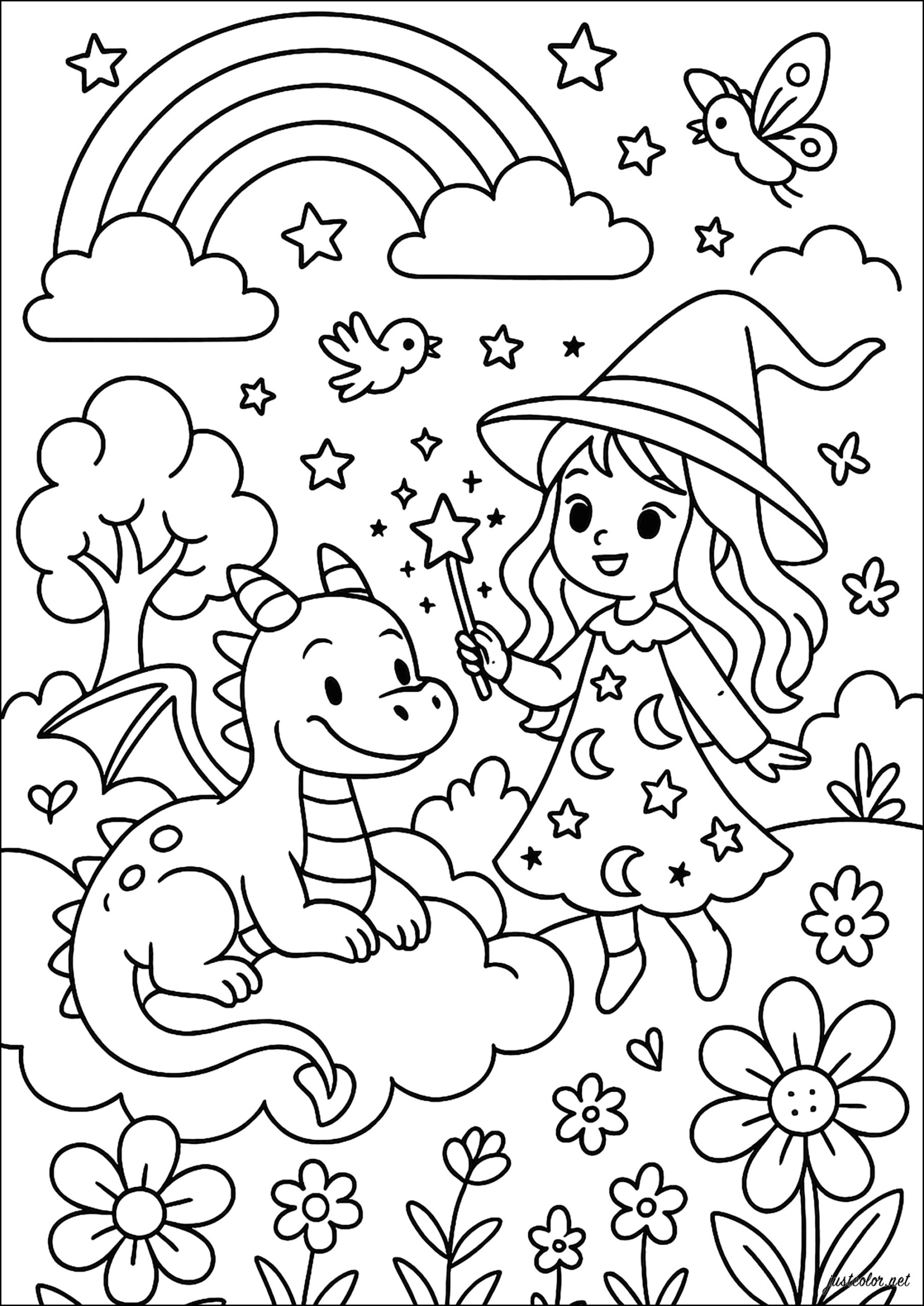 fairy coloring pages