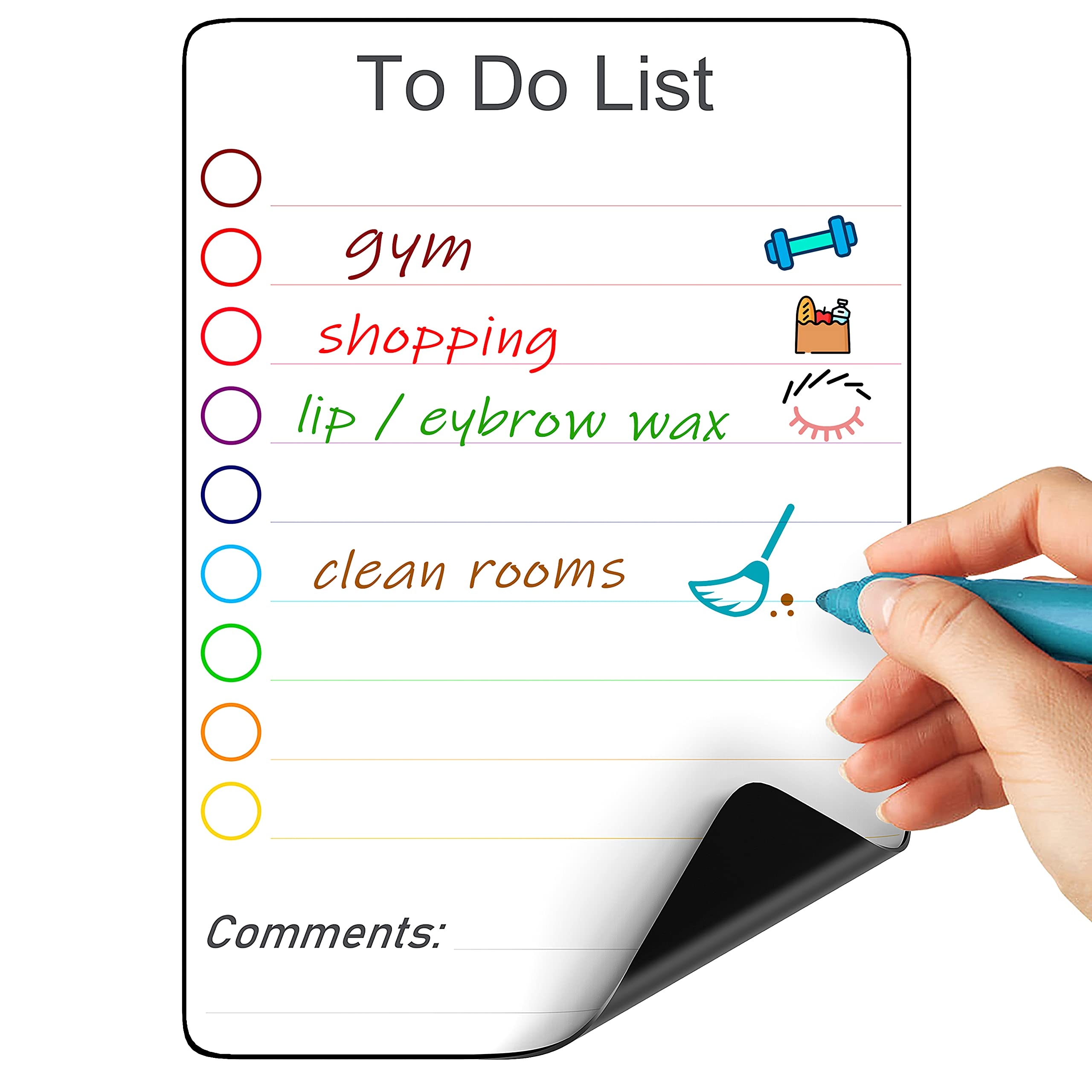 Magnetic To Do List For Fridge 5 5x8 Inch Small Dry Erase Daily To Do List Magnetic To Do List For Fridge 5 5x8 Inch Small Dry Erase Daily To Do List