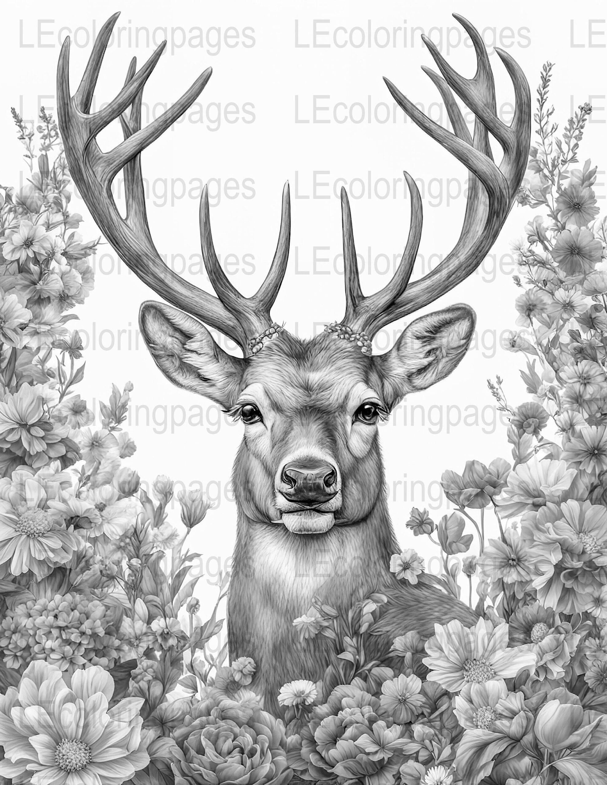 deer coloring pages