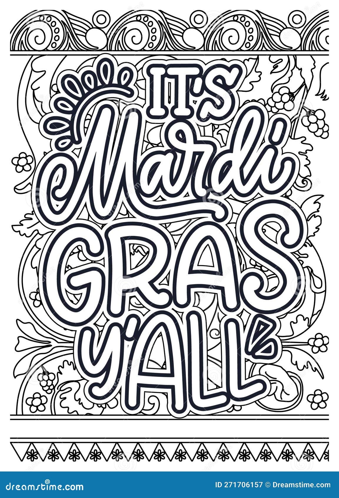 mardi gras coloring pages