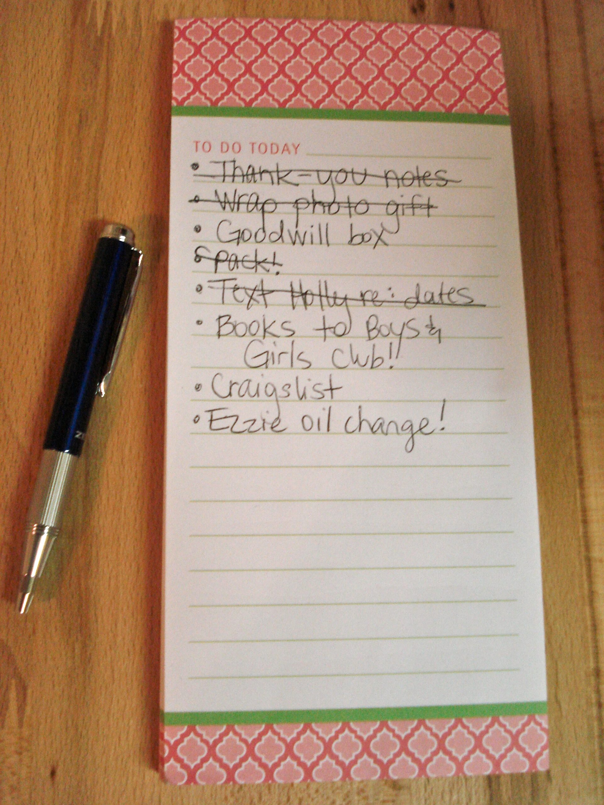 how to write to do list