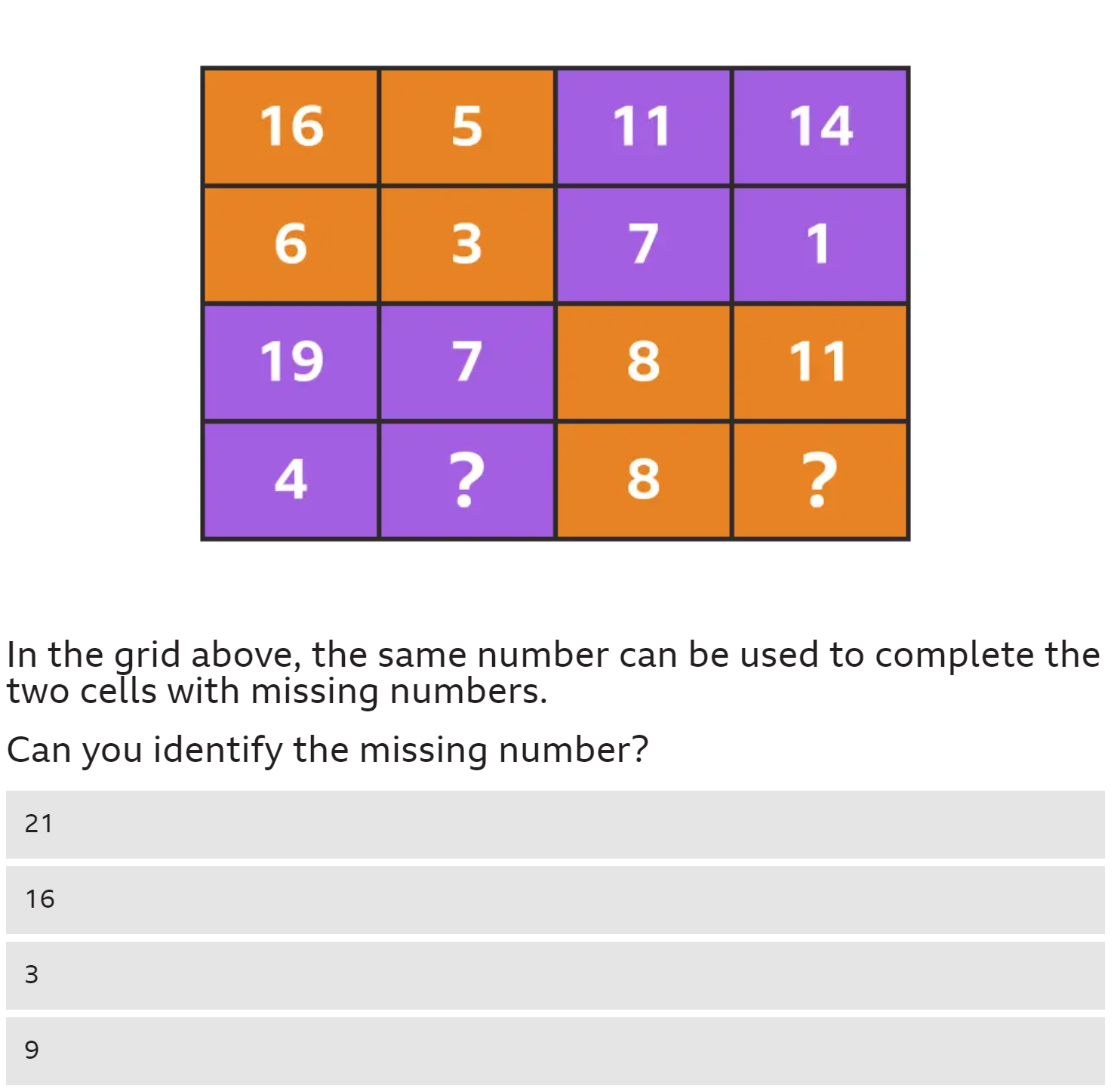set of grading criteria crossword clue