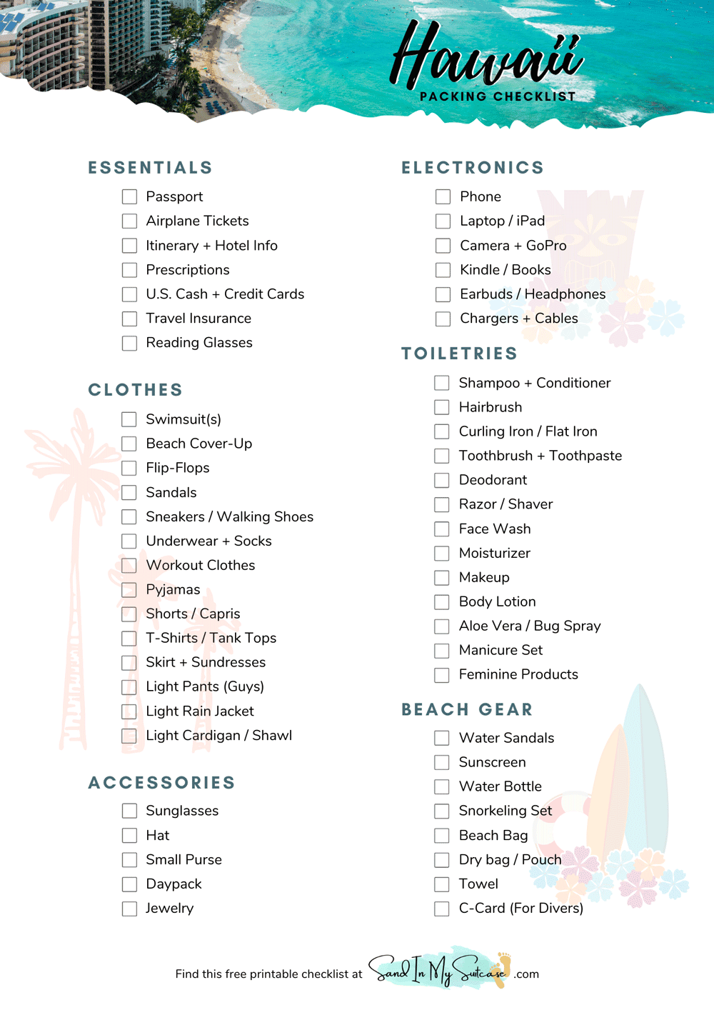 Maui Packing List 35 Essential Items To Pack For Hawaii
