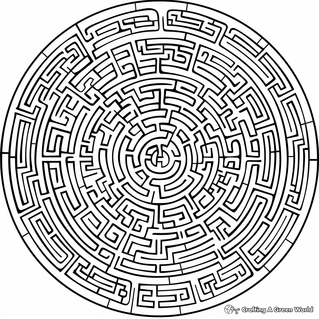 Maze Coloring Pages Free Printable 