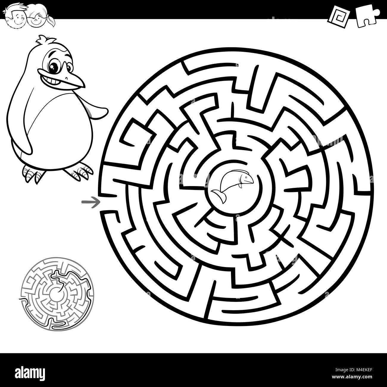 maze coloring pages