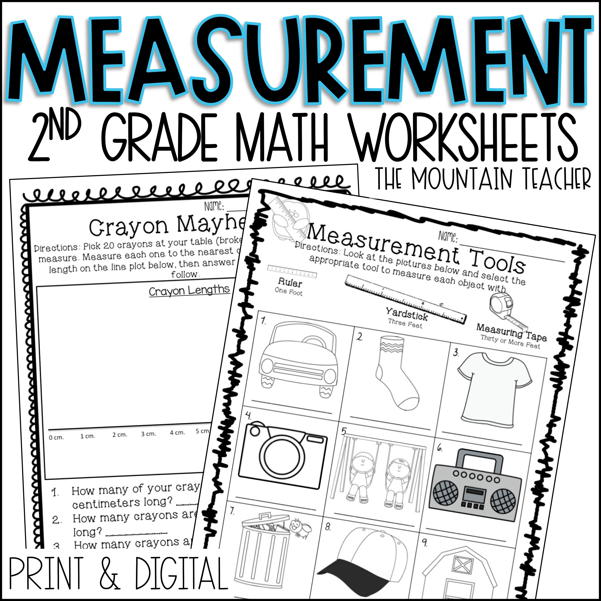 2nd grade measurement worksheets 2nd grade measurement worksheets