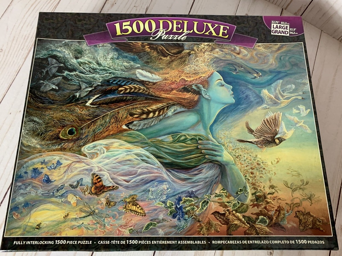 Mega Puzzles 1500 Deluxe Puzzle 32 75 x22 5 Earth Goddess Mother Nature EBay