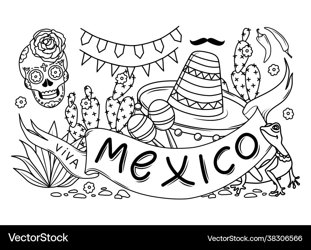 coloring pages of mexico