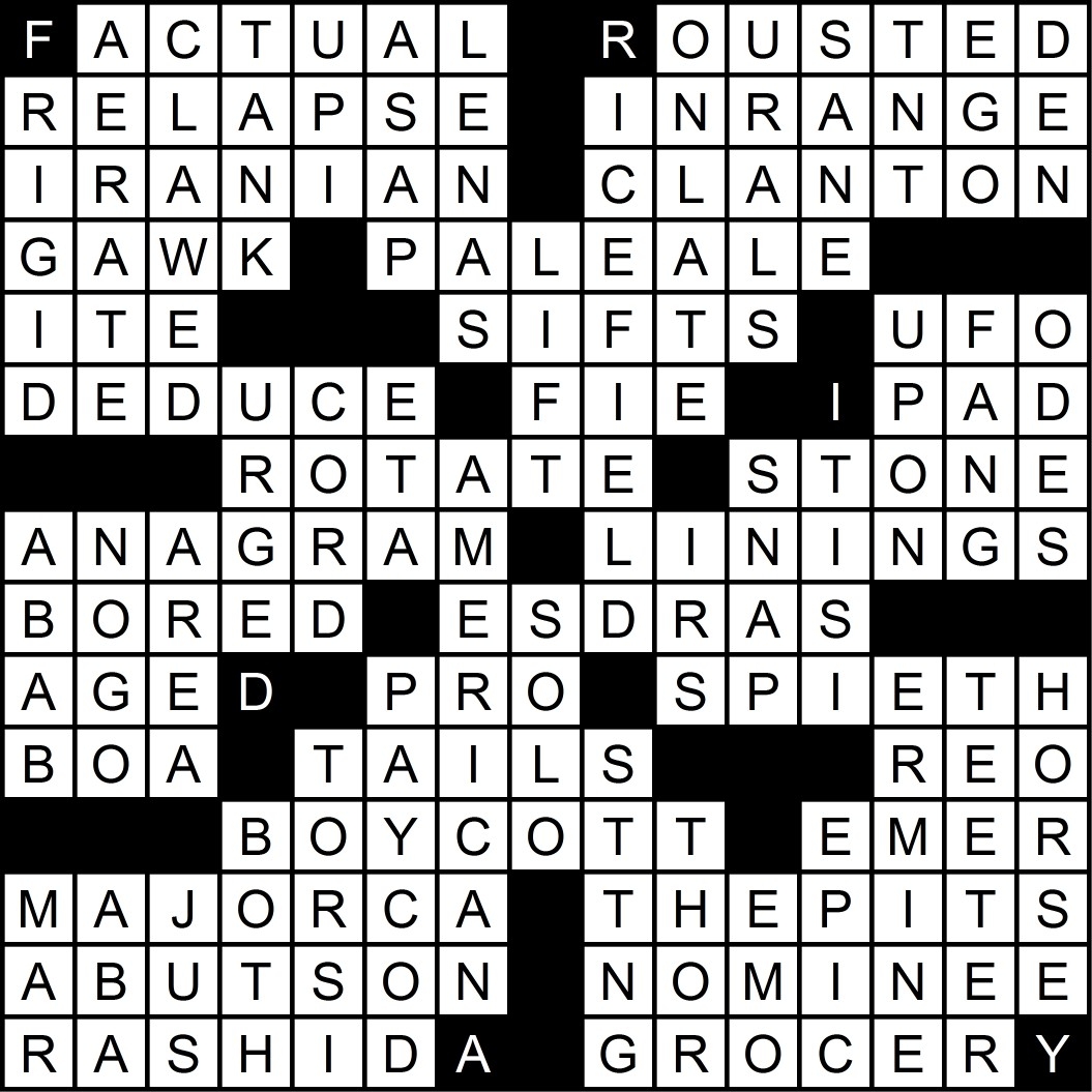 capture crossword clue