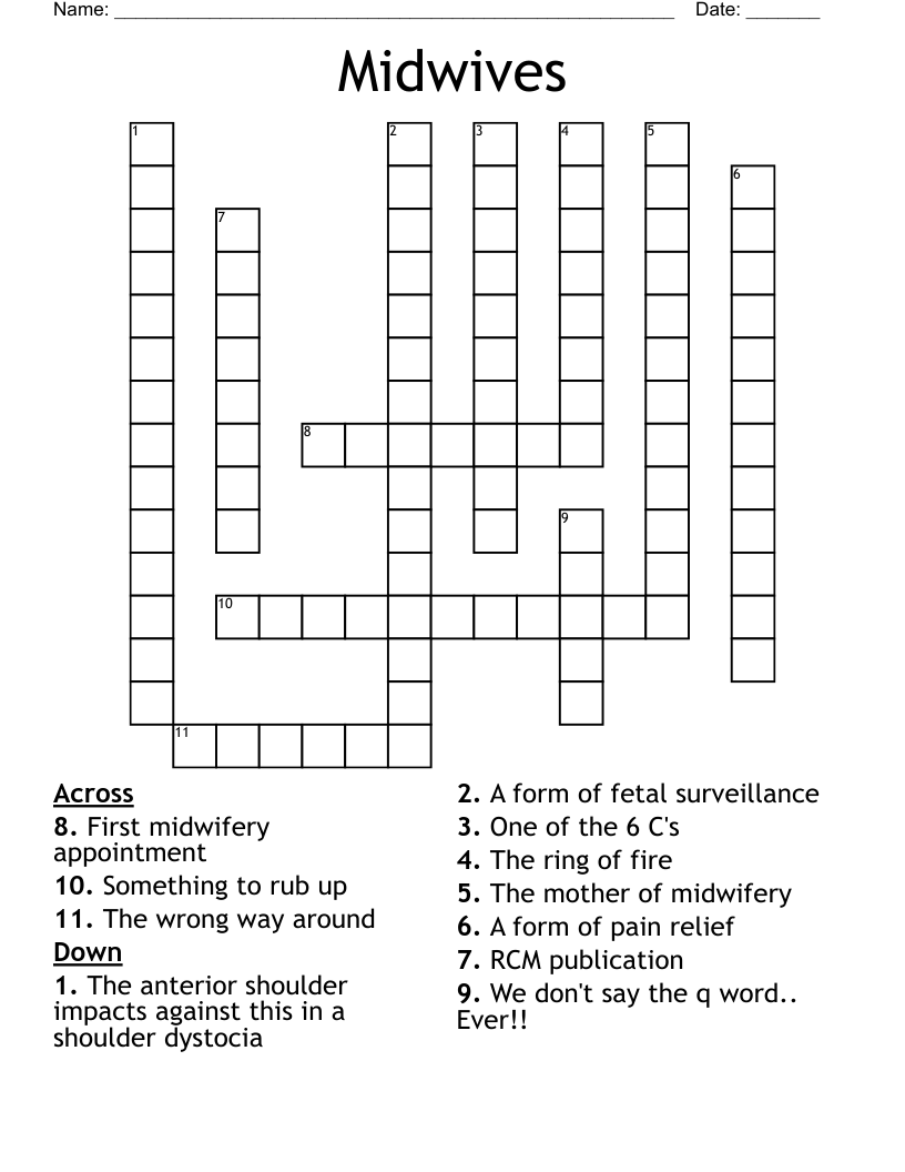 Midwives Crossword WordMint Midwives Crossword WordMint