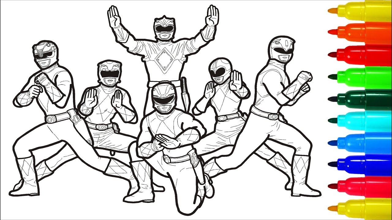 power rangers coloring pages