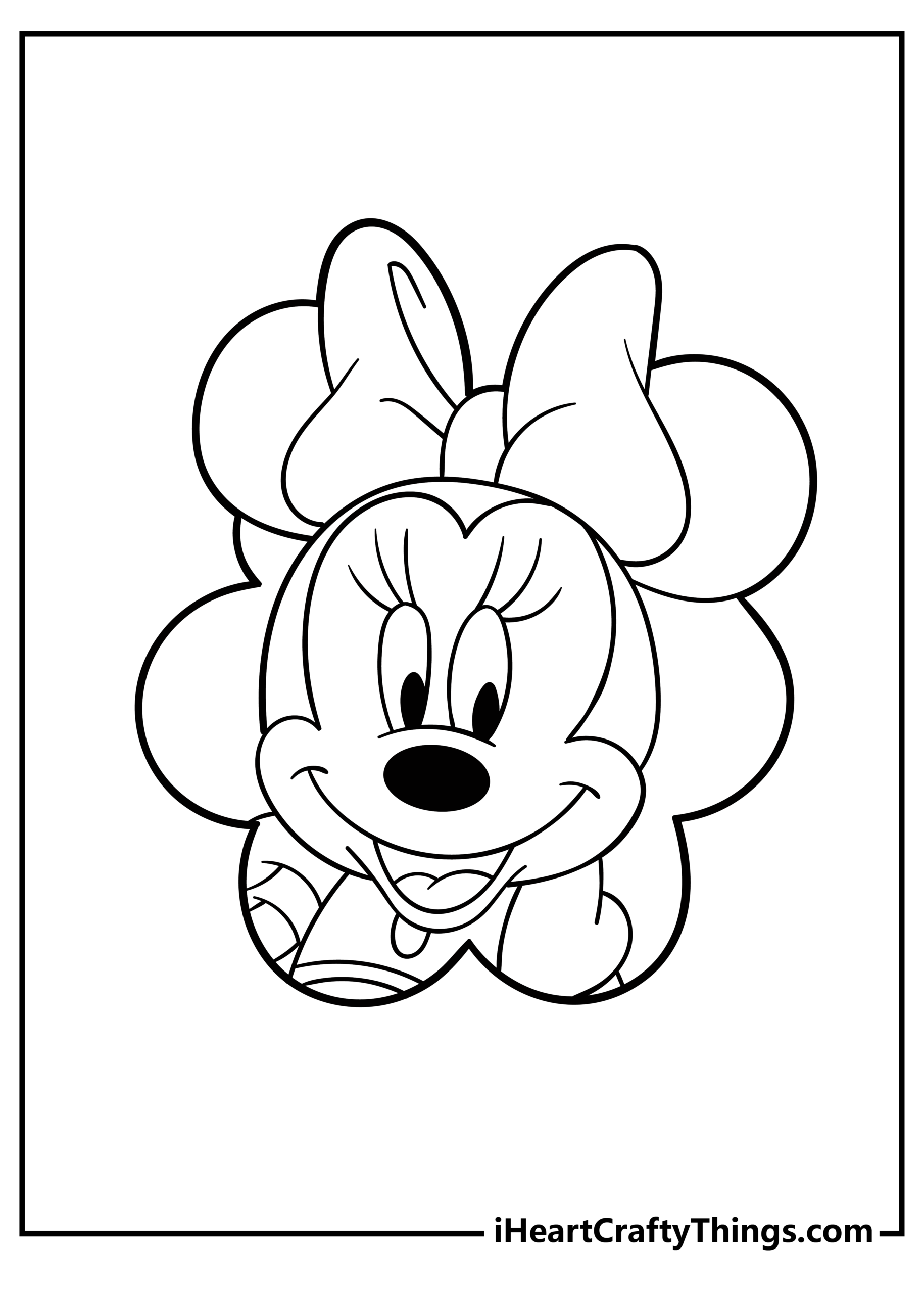 minnie mouse printable coloring pages