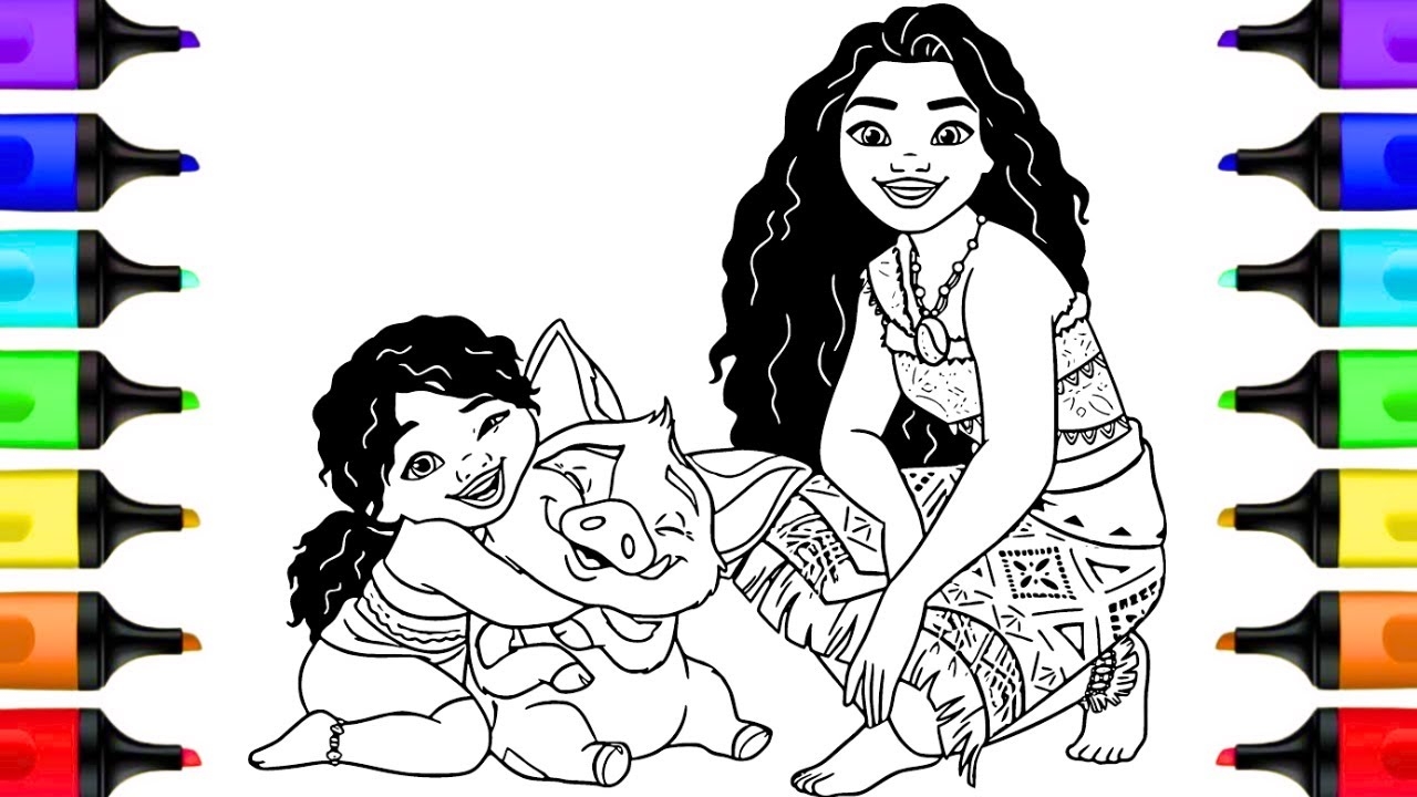 moana 2 coloring pages