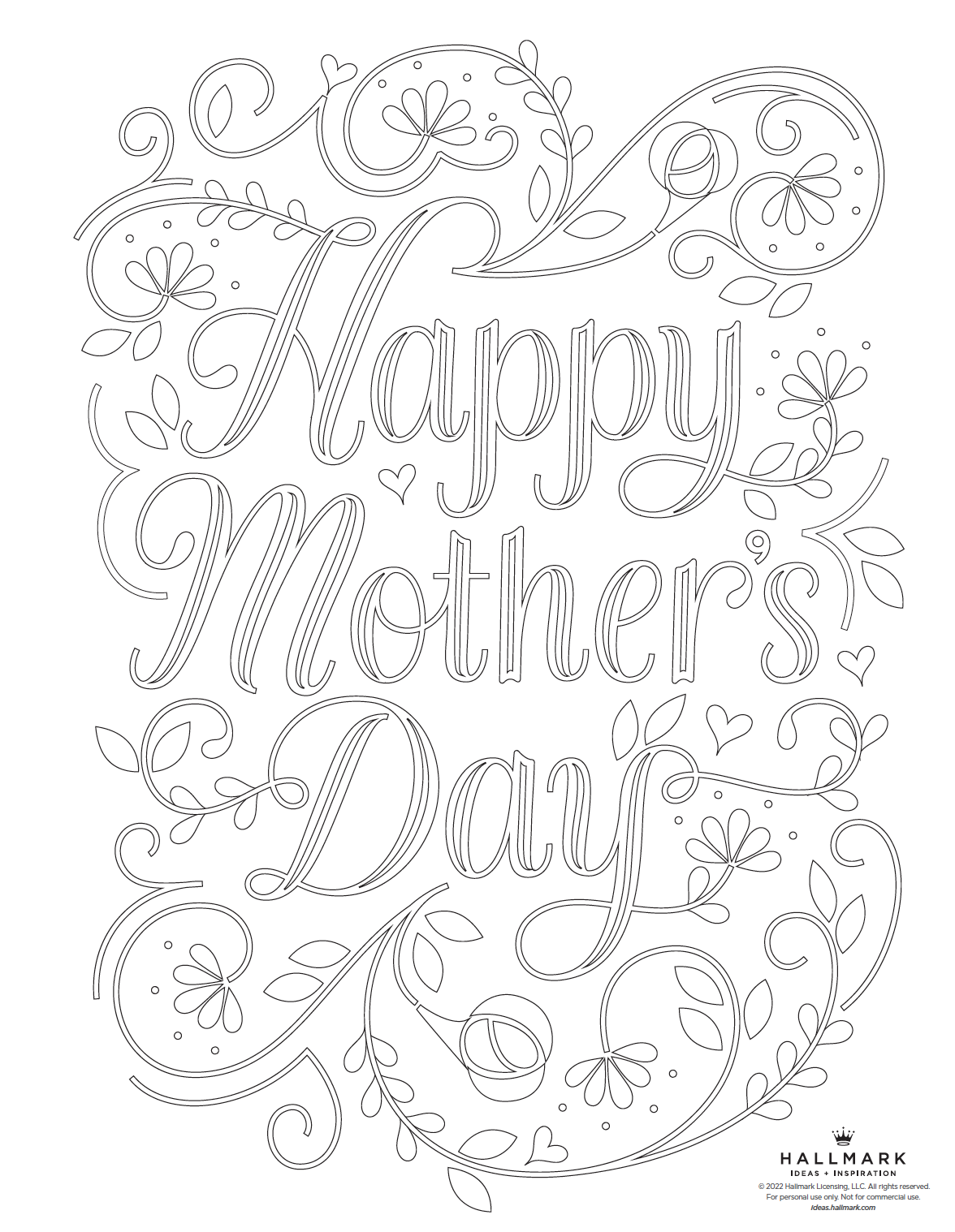 Mother s Day Coloring Pages Hallmark Ideas Inspiration