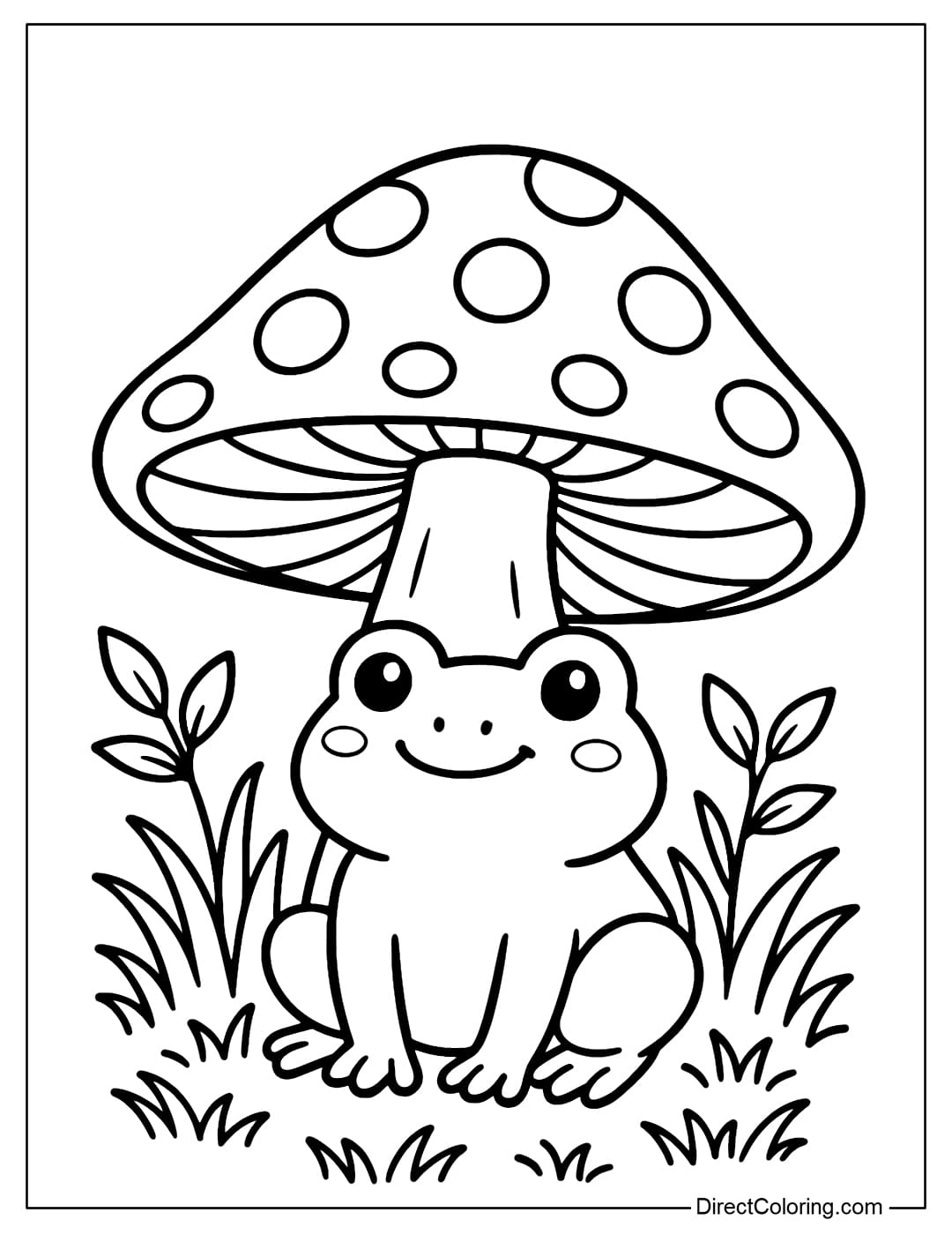 Mushroom Coloring Pages Free PDF To Download And Print