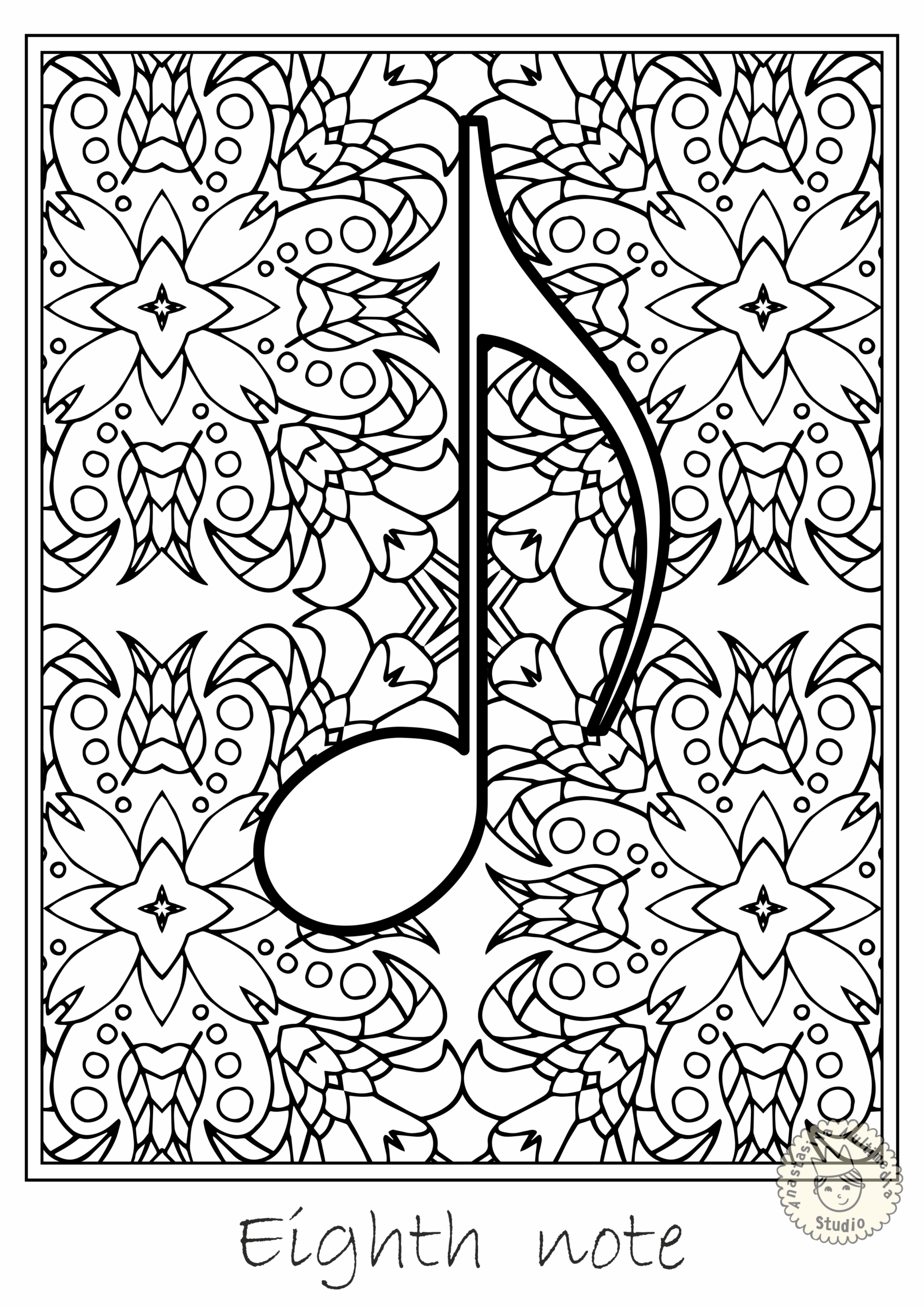 Music Coloring Pages Music Notes Symbols Coloring Sheets Made By Teachers