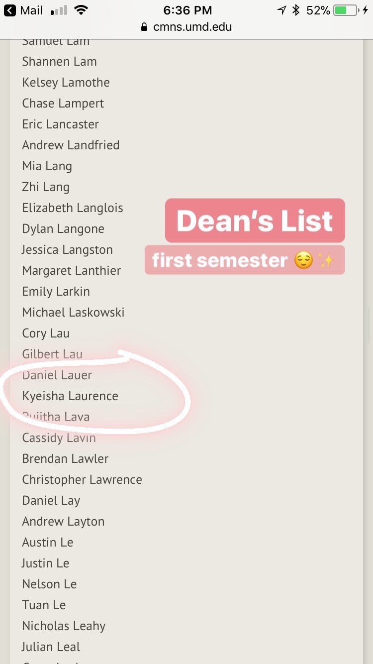 My First Year Of College