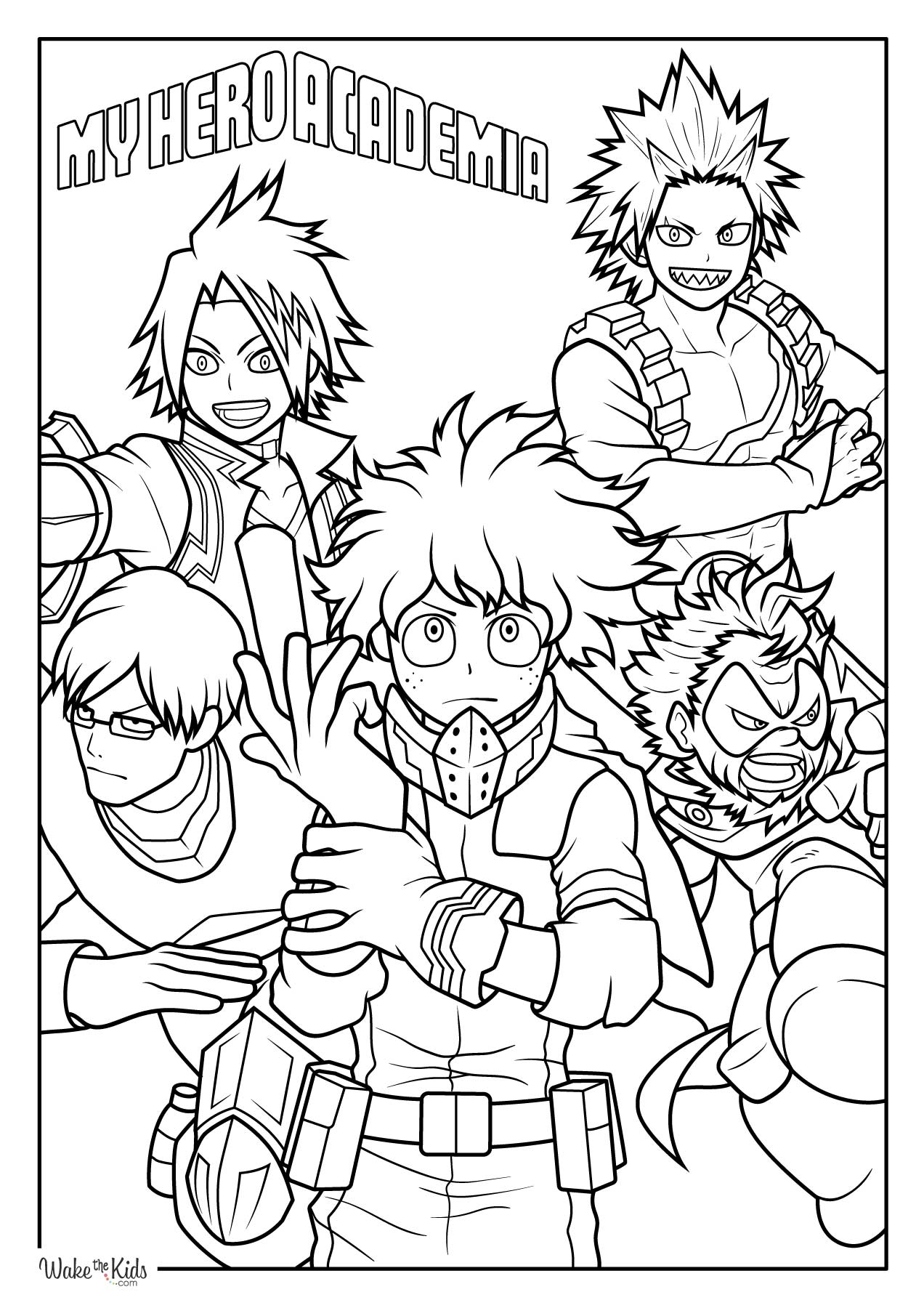 mha coloring pages mha coloring pages