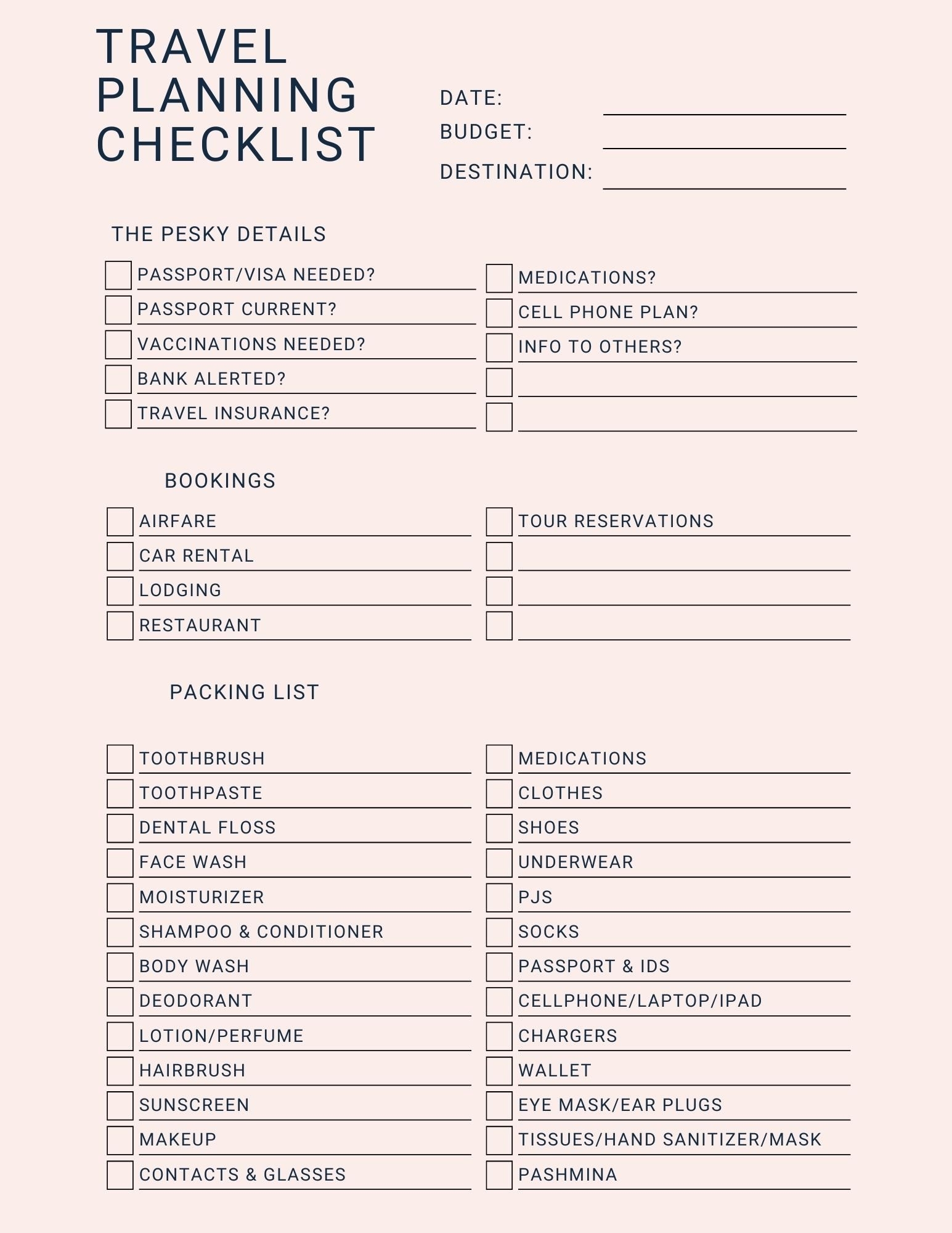 My Travel Planning Checklist To Set Up Your Next Trip