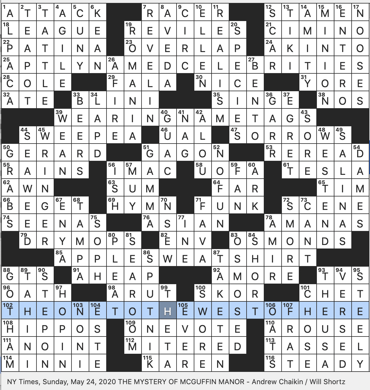 totally convinced of nyt crossword