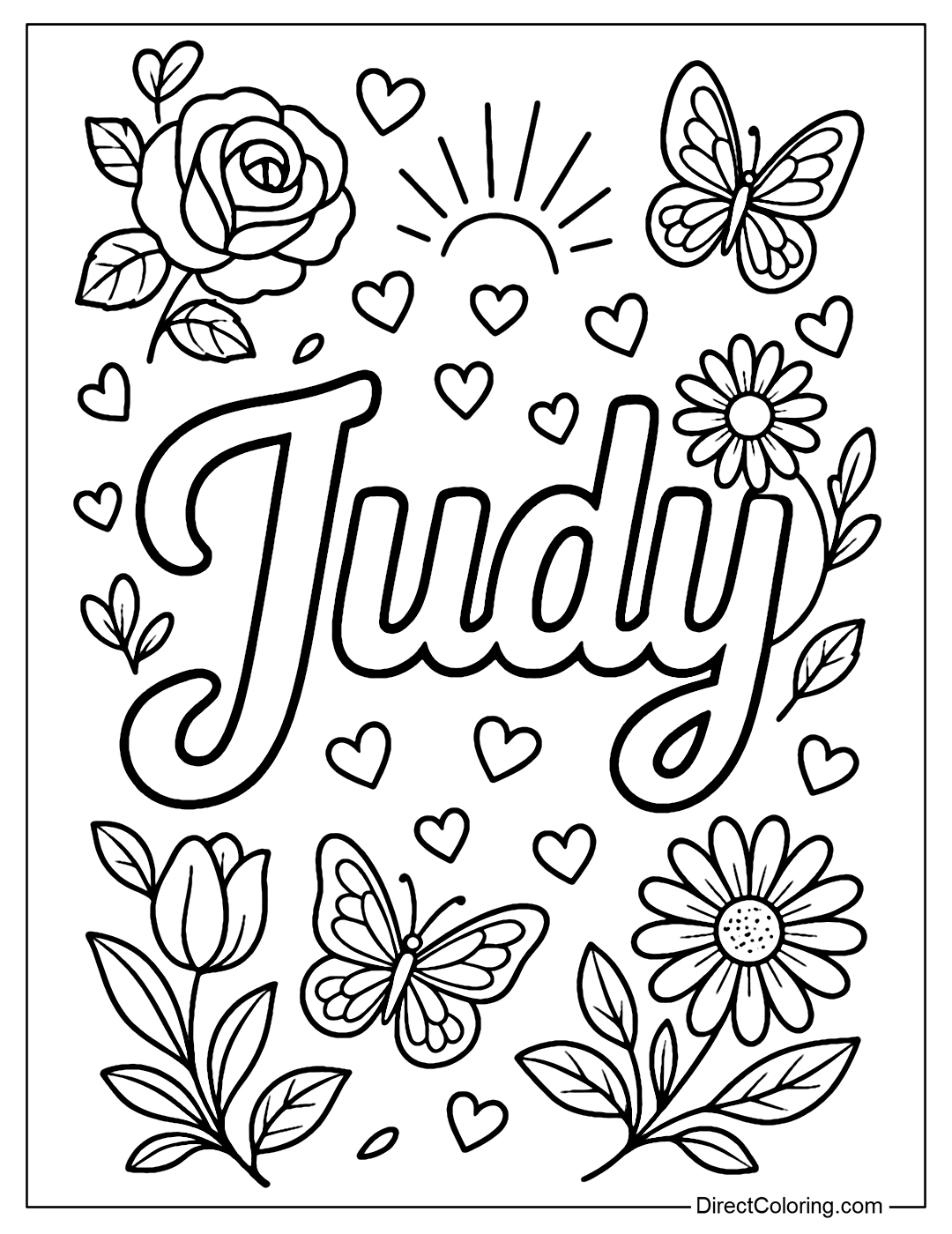 Name Coloring Pages Free And Printable For Kids