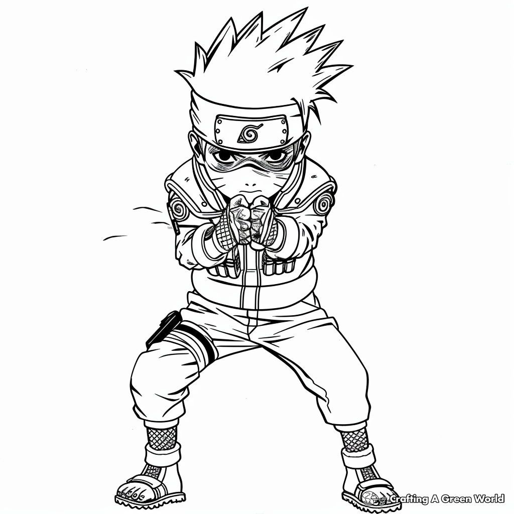 naruto coloring book pages