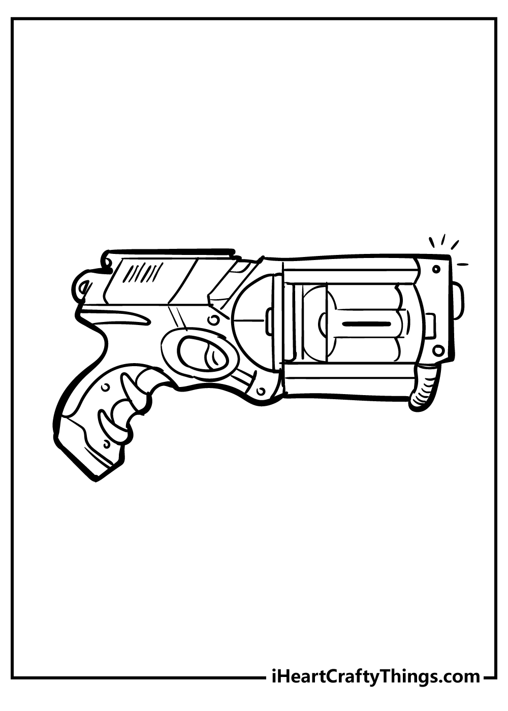 gun coloring pages