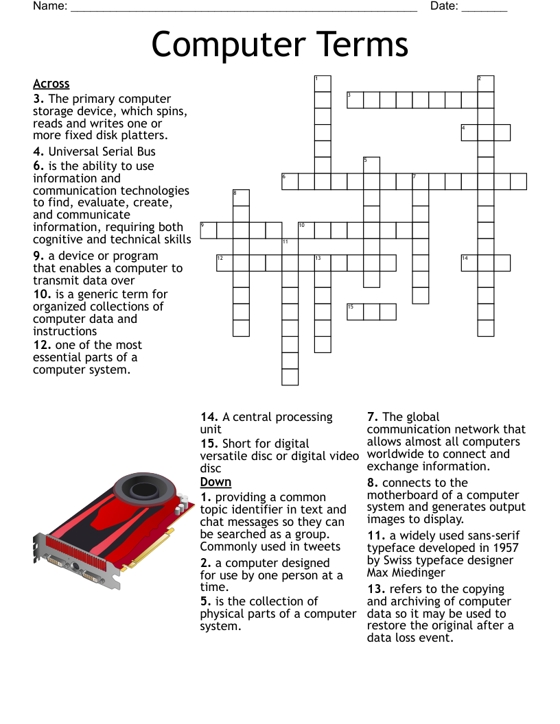 Networks Crossword WordMint