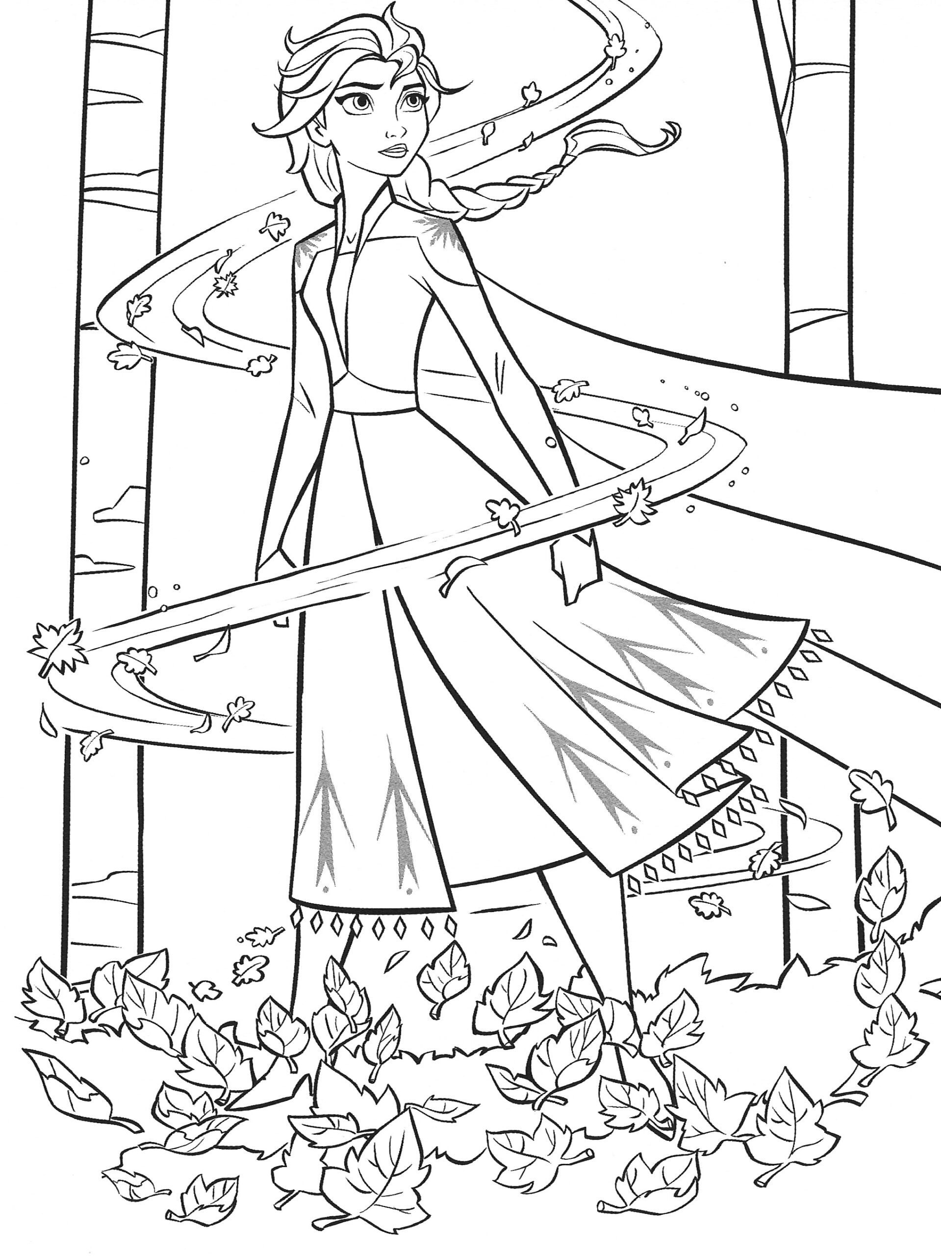 New Frozen 2 Coloring Pages With Elsa YouLoveIt