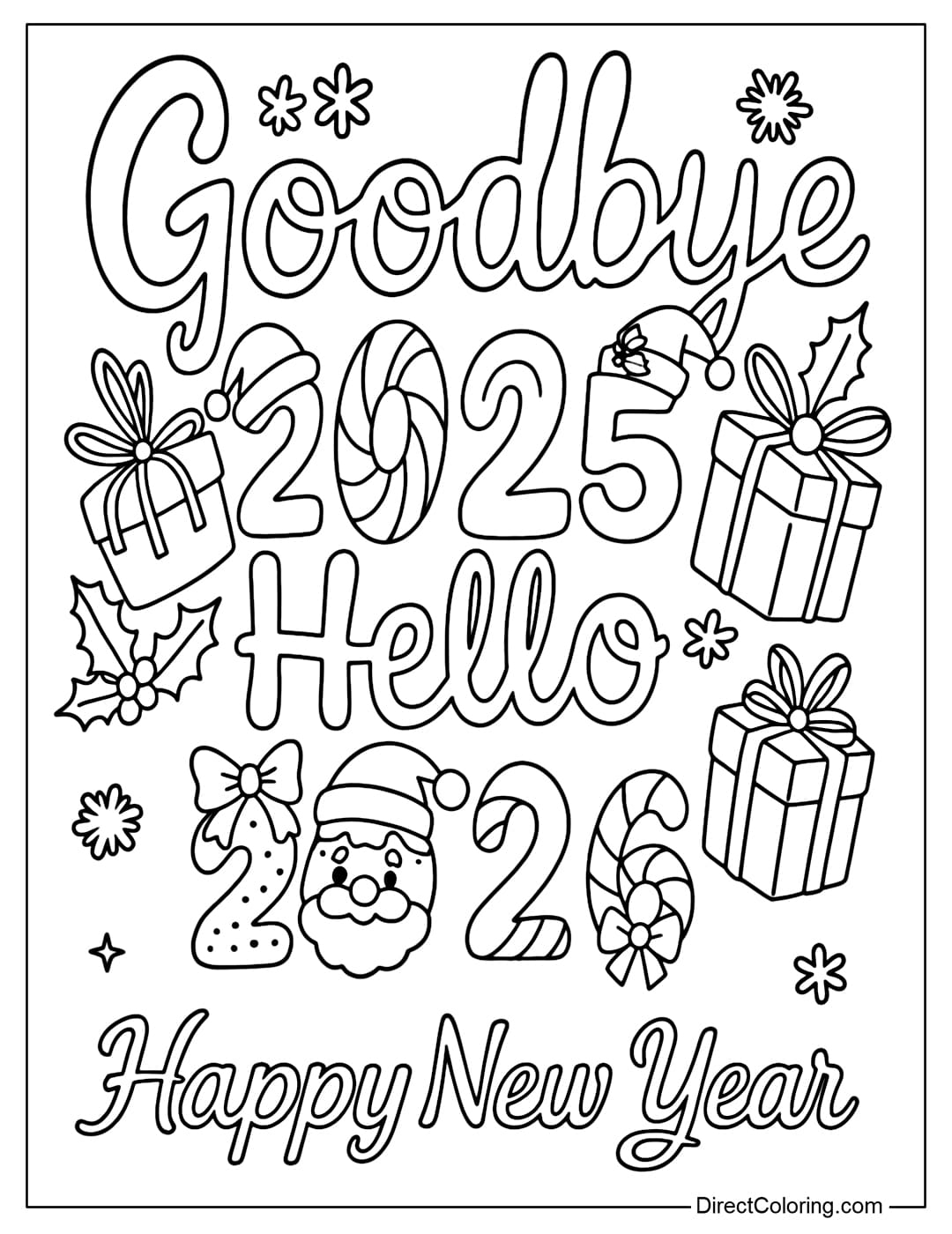 New Year Coloring Pages Free PDF To Download And Print New Year Coloring Pages Free PDF To Download And Print