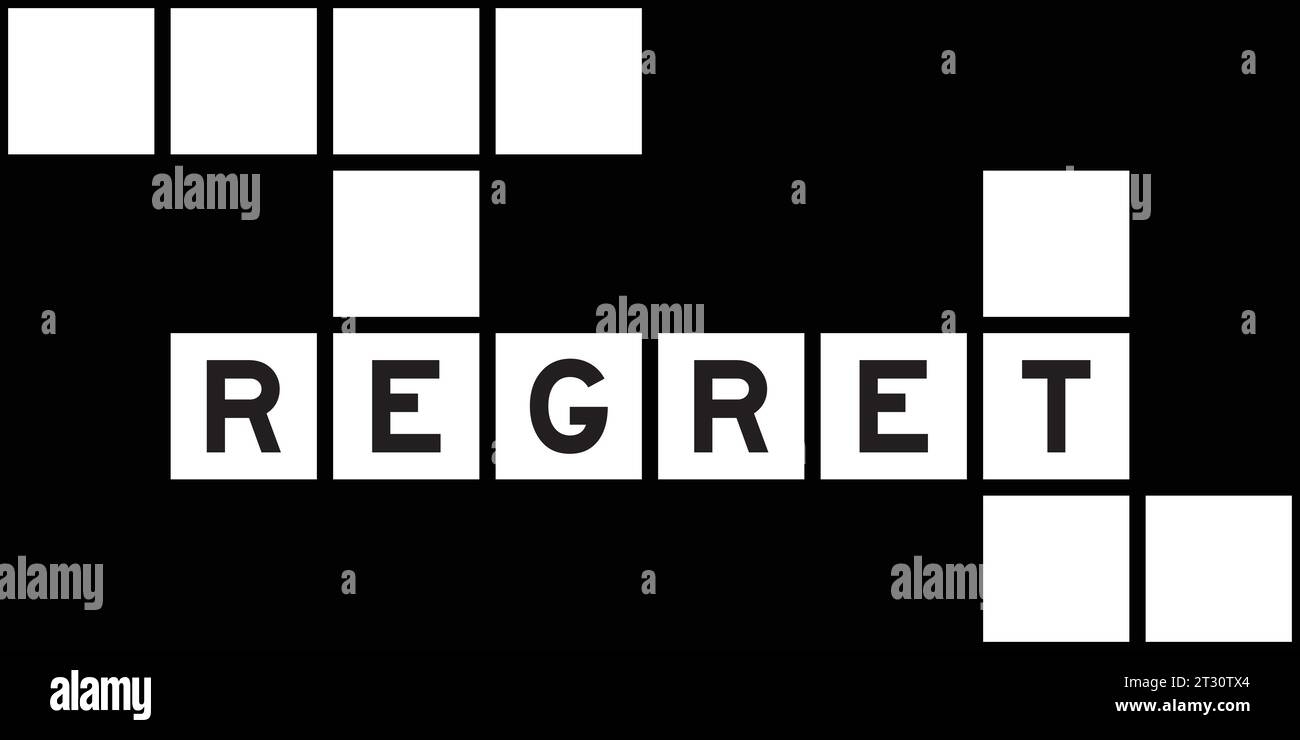 crossword clue for regret