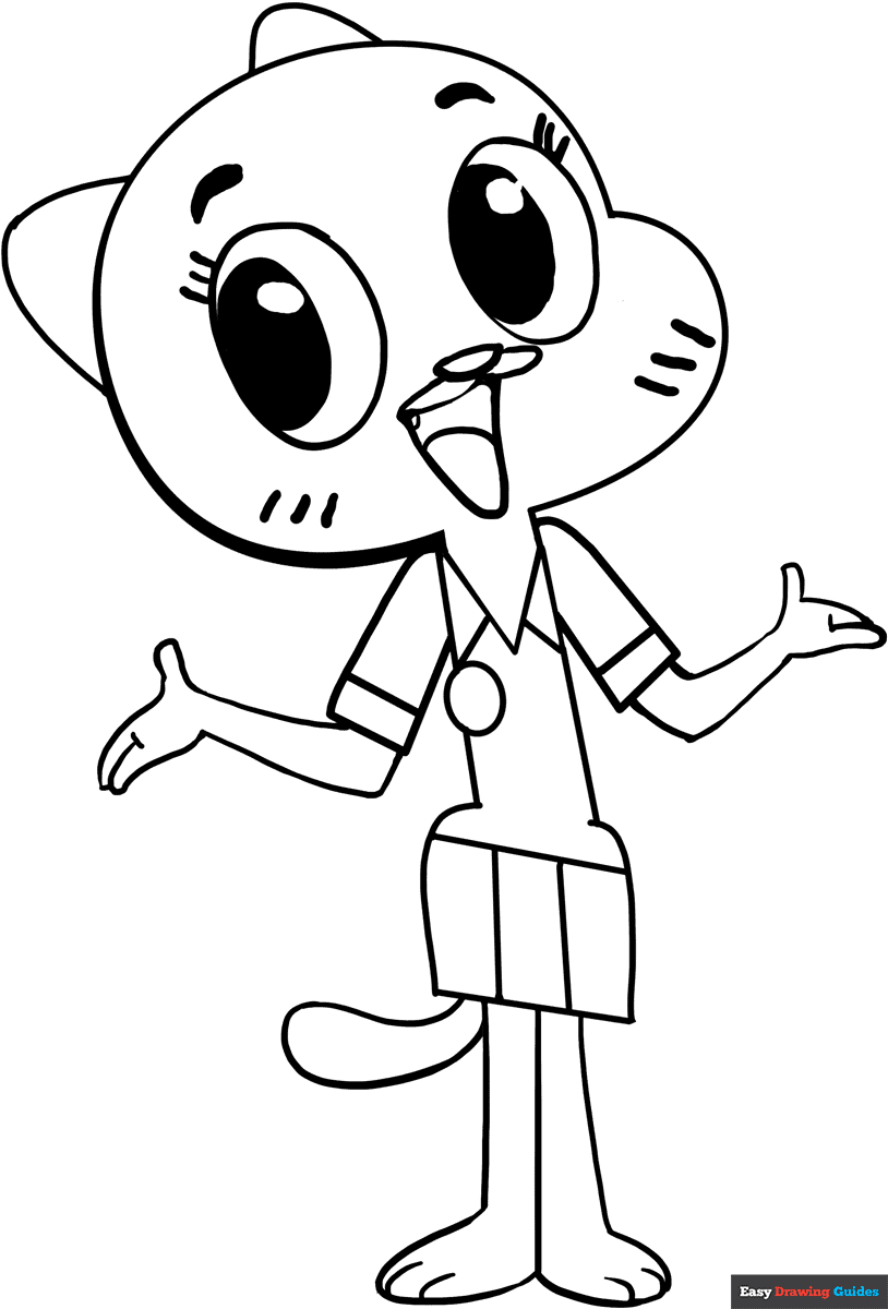amazing world of gumball coloring pages