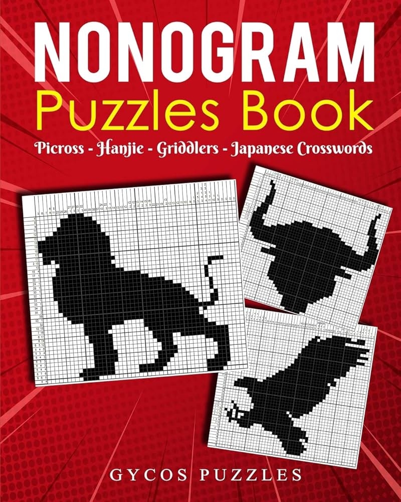 Nonogram Puzzle Book Japanese Crossword Griddlers Hanjie Picross Black And White Gycos Joshua 9798666775820 Amazon Books Nonogram Puzzle Book Japanese Crossword Griddlers Hanjie Picross Black And White Gycos Joshua 9798666775820 Amazon Books