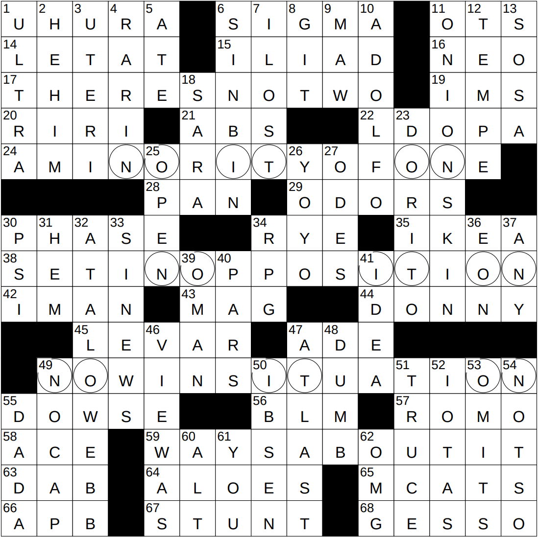 NYXCrossword Answers To The New York Times Crossword