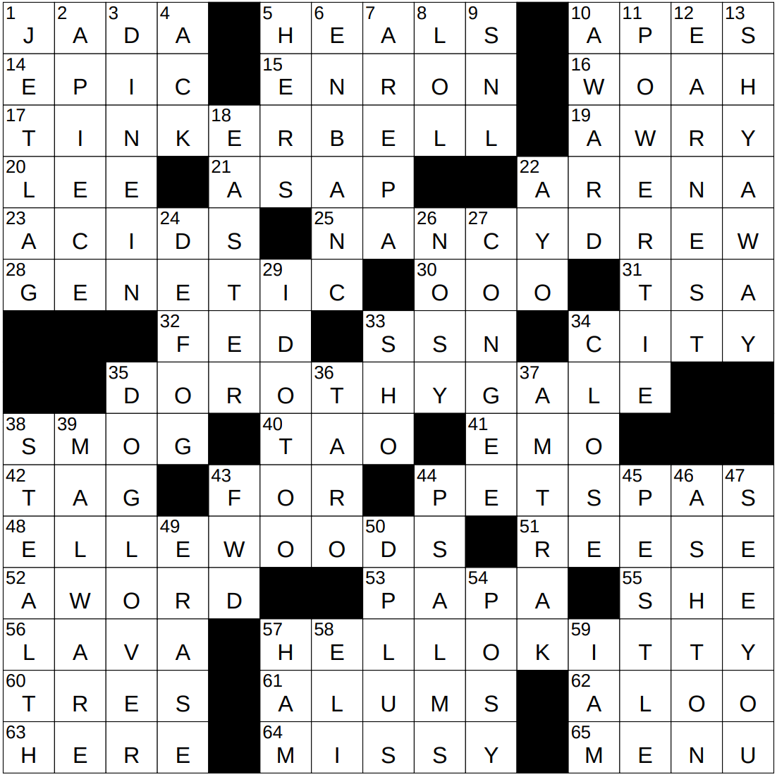 NYXCrossword Answers To The New York Times Crossword