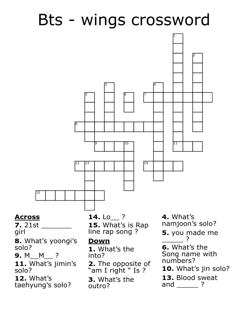 Of Wings Crossword Clue 4 Letters Letters