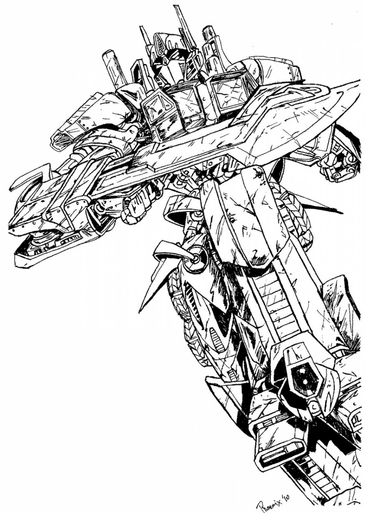 coloring pages optimus prime