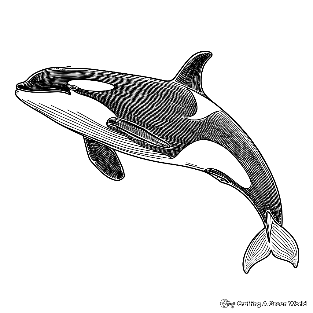 orca coloring page